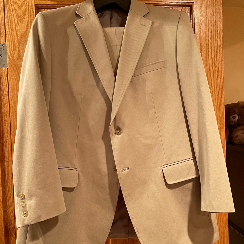 Banana Republic 44R khaki suit jacket